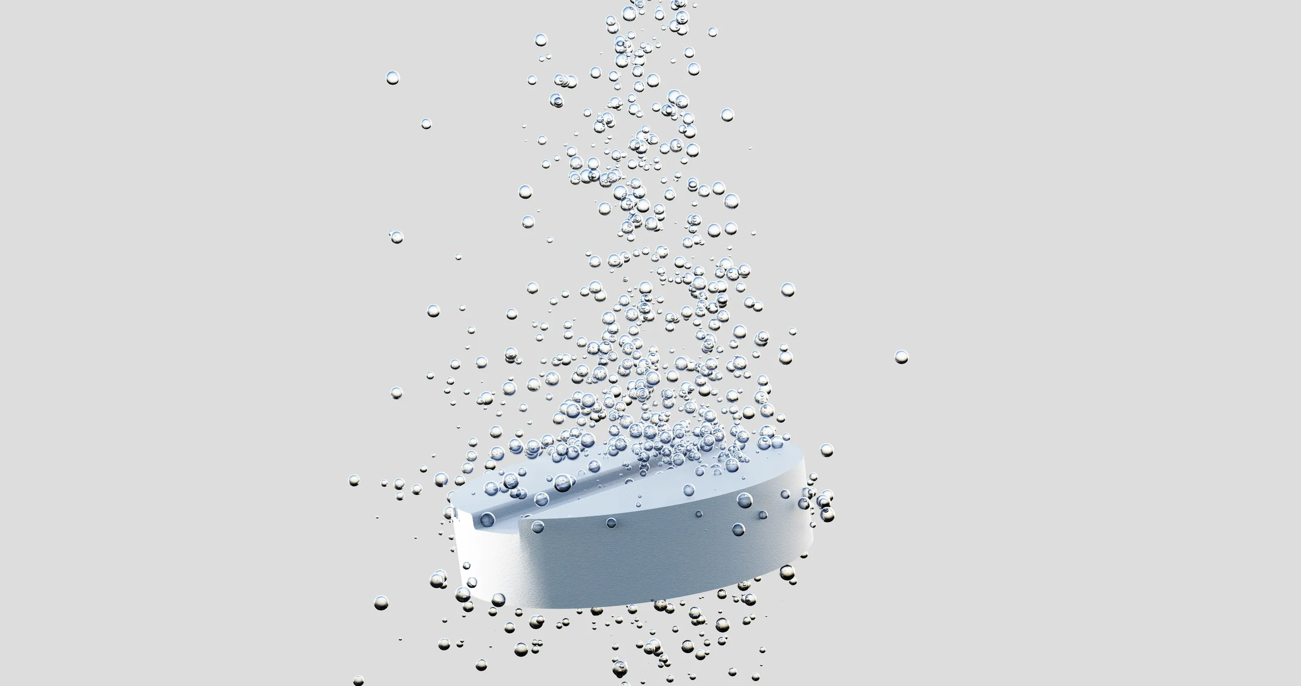 Fivora effervescent tablet dissolving in water